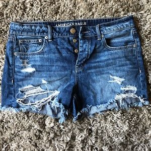 American Eagle denim cut-offs.